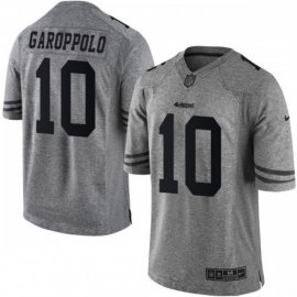 Nike San Francisco 49ers #10 Jimmy Garoppolo Gray Mens Stitched NFL Limited Gridiron Gray Jersey