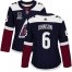 Adidas Colorado Avalanche #6 Erik Johnson Navy Womens 2022 Stanley Cup Champions Alternate Authentic Stitched NHL Jersey Womens