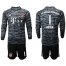 Bayern Munchen #1 Neuer Black Goalkeeper Long Sleeves Soccer Club Jersey