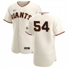 San Francisco Giants #54 Reyes Moronta Mens Nike Cream Home 2020 Authentic Player MLB Jersey