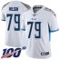 Nike Tennessee Titans #79 Isaiah Wilson White Mens Stitched NFL 100th Season Vapor Untouchable Limited Jersey