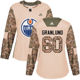 Adidas Edmonton Oilers #60 Markus Granlund Camo Authentic 2017 Veterans Day Womens Stitched NHL Jersey