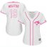 Toronto Blue Jays #19 Paul Molitor White/Pink Fashion Womens Stitched MLB Jersey