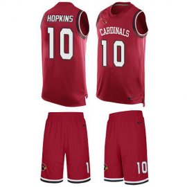 Nike Arizona Cardinals #10 DeAndre Hopkins Red Team Color Mens Stitched NFL Limited Tank Top Suit Jersey