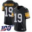 Nike Pittsburgh Steelers #19 JuJu Smith-Schuster Black Alternate Mens Stitched NFL 100th Season Vapor Limited Jersey