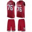 Nike Atlanta Falcons #76 Kaleb McGary Red Team Color Mens Stitched NFL Limited Tank Top Suit Jersey