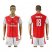 Arsenal #18 Monreal Champions League Home Soccer Club Jersey
