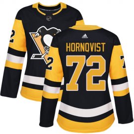 Adidas Pittsburgh Penguins #72 Patric Hornqvist Black Home Authentic Womens Stitched NHL Jersey