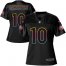 Nike San Francisco 49ers #10 Jimmy Garoppolo Black Womens NFL Fashion Game Jersey