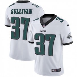 Nike Philadelphia Eagles #37 Tre Sullivan White Mens Stitched NFL Vapor Untouchable Limited Jersey