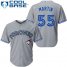 Toronto Blue Jays #55 Russell Martin Grey Cool Base Stitched Youth MLB Jersey