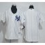 New York Yankees Blank White Strip Womens Home Stitched MLB Jersey