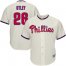 Philadelphia Phillies #26 Chase Utley Stitched Cream Youth MLB Jersey