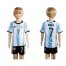 Argentina #7 Dybala Home Kid Soccer Country Jersey