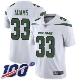 Nike New York Jets #33 Jamal Adams White Youth Stitched NFL 100th Season Vapor Limited Jersey