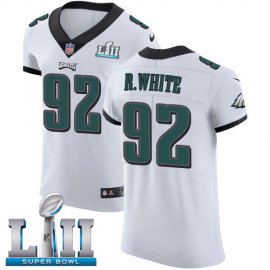 Nike Philadelphia Eagles #92 Reggie White White Super Bowl LII Mens Stitched NFL Vapor Untouchable Elite Jersey