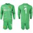 Dortmund #1 Burki Green Goalkeeper Long Sleeves Soccer Club Jersey
