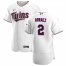Minnesota Twins #2 Luis Arraez Mens Nike White Home 2020 Authentic Player MLB Jersey