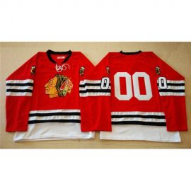 Mitchell And Ness 1960-61 Chicago Blackhawks #00 Clark Griswold Red Stitched NHL Jersey