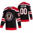 Chicago Blackhawks Custom Black Mens Adidas 2020-21 Reverse Retro Alternate NHL Jersey