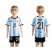 Argentina #21 Matias Home Kid Soccer Country Jersey
