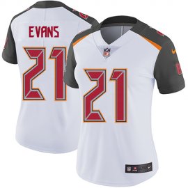 Nike Tampa Bay Buccaneers #21 Justin Evans White Womens Stitched NFL Vapor Untouchable Limited Jersey
