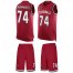Nike Arizona Cardinals #74 D.J. Humphries Red Team Color Mens Stitched NFL Limited Tank Top Suit Jersey