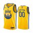 Nike Warriors Custom 2022 NBA Finals Mens Yellow The Bay City Edition Jersey