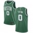 Mens Nike Boston Celtics #0 Jayson Tatum Green NBA Swingman Icon Edition Jersey