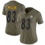 Nike Pittsburgh Steelers #83 Heath Miller Olive Womens Stitched NFL Limited 2017 Salute to Service Jersey