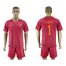 Roma #1 Lobont Red Home Soccer Club Jersey