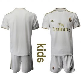 Real Madrid Blank White Home Kid Soccer Club Jersey