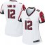 Nike Atlanta Falcons #12 Mohamed Sanu Sr White Womens Stitched NFL Elite Jersey