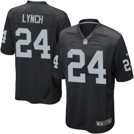 Nike Las Vegas Raiders #24 Marshawn Lynch Black Team Color Youth Stitched NFL Elite Jersey