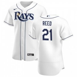 Tampa Bay Rays #21 Cody Reed Mens Nike White Home 2020 Authentic Player MLB Jersey