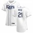 Tampa Bay Rays #21 Cody Reed Mens Nike White Home 2020 Authentic Player MLB Jersey