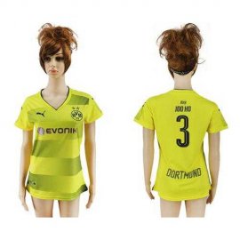 Womens Dortmund #3 Joo Ho Home Soccer Club Jersey
