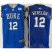 Duke Blue Devils #12 Justise Winslow Blue Basketball Stitched NCAA Jersey