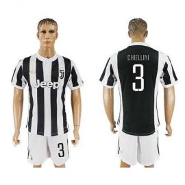 Juventus #3 Chiellini Home Soccer Club Jersey