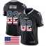 Nike Dallas Cowboys #82 Jason Witten Black Mens Stitched NFL Limited Rush USA Flag Jersey