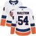 Adidas New York Islanders #54 Oliver Wahlstrom White Road Authentic Womens Stitched NHL Jersey