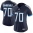 Nike Tennessee Titans #70 Ty Sambrailo Navy Blue Team Color Womens Stitched NFL Vapor Untouchable Limited Jersey