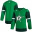 Dallas Stars Blank Mens Adidas 2020 St. Patricks Day Stitched NHL Jersey Green.jpg