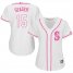 Seattle Mariners #15 Kyle Seager White/Pink Fashion Womens Stitched MLB Jersey