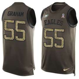 Nike Philadelphia Eagles #55 Brandon Graham Green Mens Stitched NFL Limited Salute To Service Tank Top Jersey