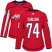 Adidas Washington Capitals #74 John Carlson Red Home Authentic Womens Stitched NHL Jersey