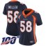 Nike Denver Broncos #58 Von Miller Navy Blue Alternate Womens Stitched NFL 100th Season Vapor Limited Jersey