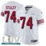 Nike San Francisco 49ers #74 Joe Staley White Super Bowl LIV 2020 Rush Mens Stitched NFL Vapor Untouchable Limited Jersey