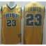 Irish High School 23 Lebron James Yellow Baskteball Jerseys Cheap