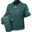 Nike Philadelphia Eagles #17 Alshon Jeffery Midnight Green Team Color Mens Stitched NFL Elite Drift Fashion Jersey